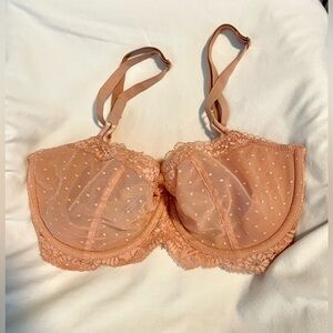 *EUC* VICTORIA’S SECRET Dream Angels Unlined Lace Balconette Bra - Size 32DDD